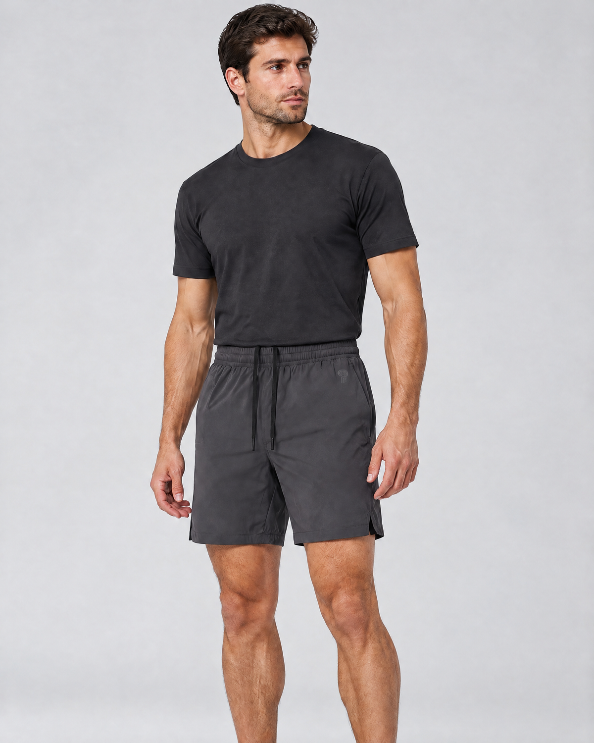 Stride Lined Training Shorts | Gray | Front view