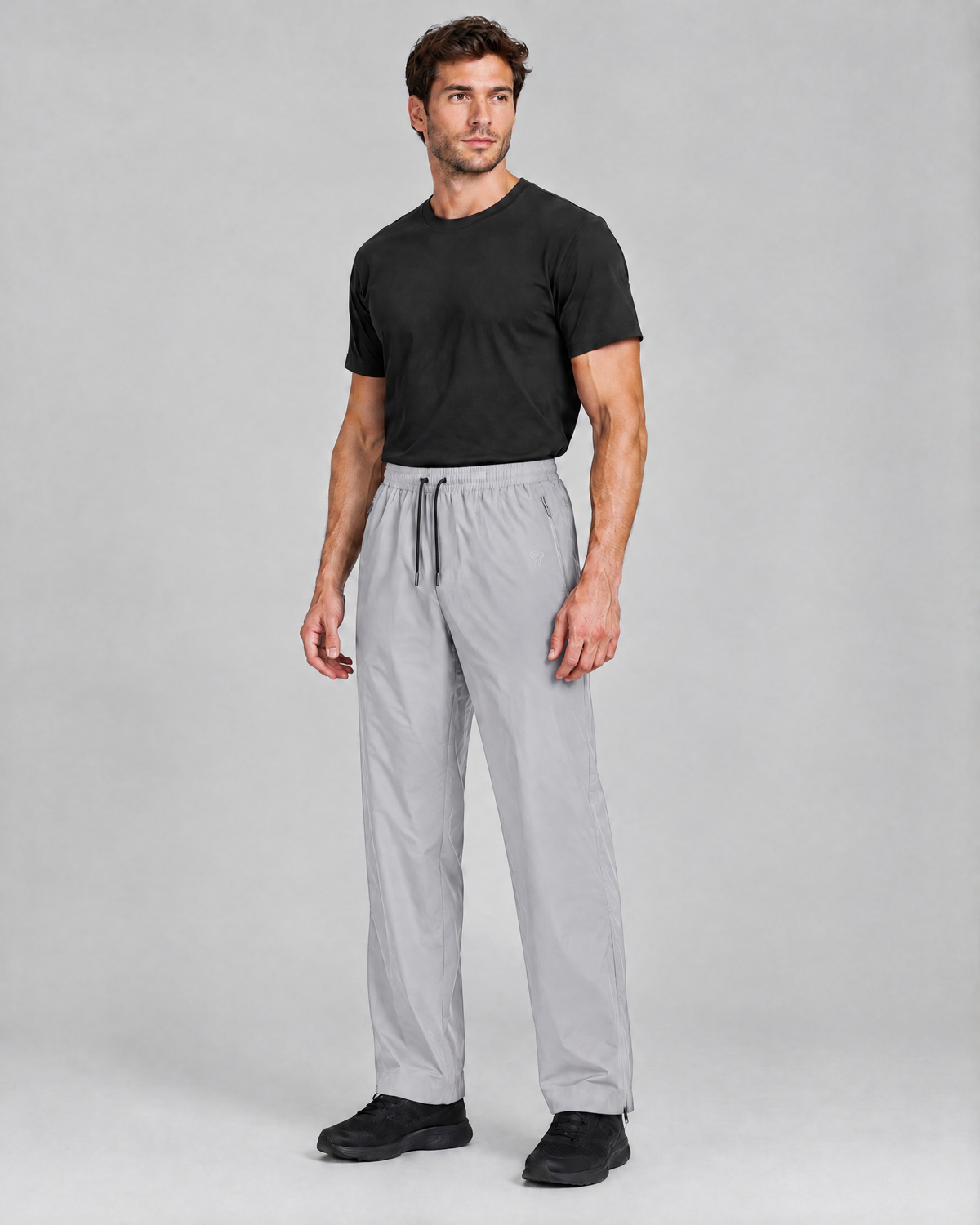 Trail Ankle-Zip Training Pants | Gray | Front view