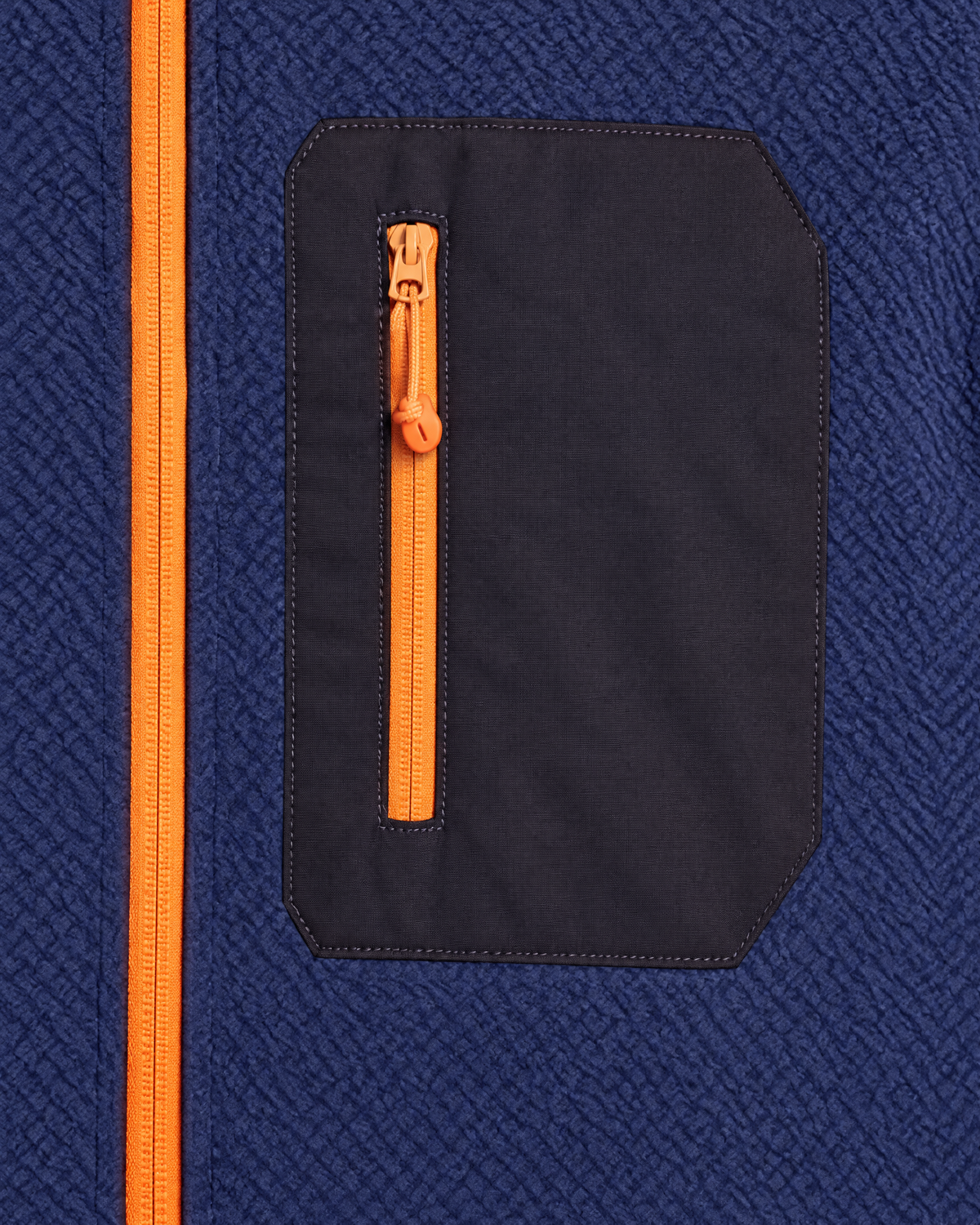Traverse Hooded Fleece Jacket | Navy | Detail view
