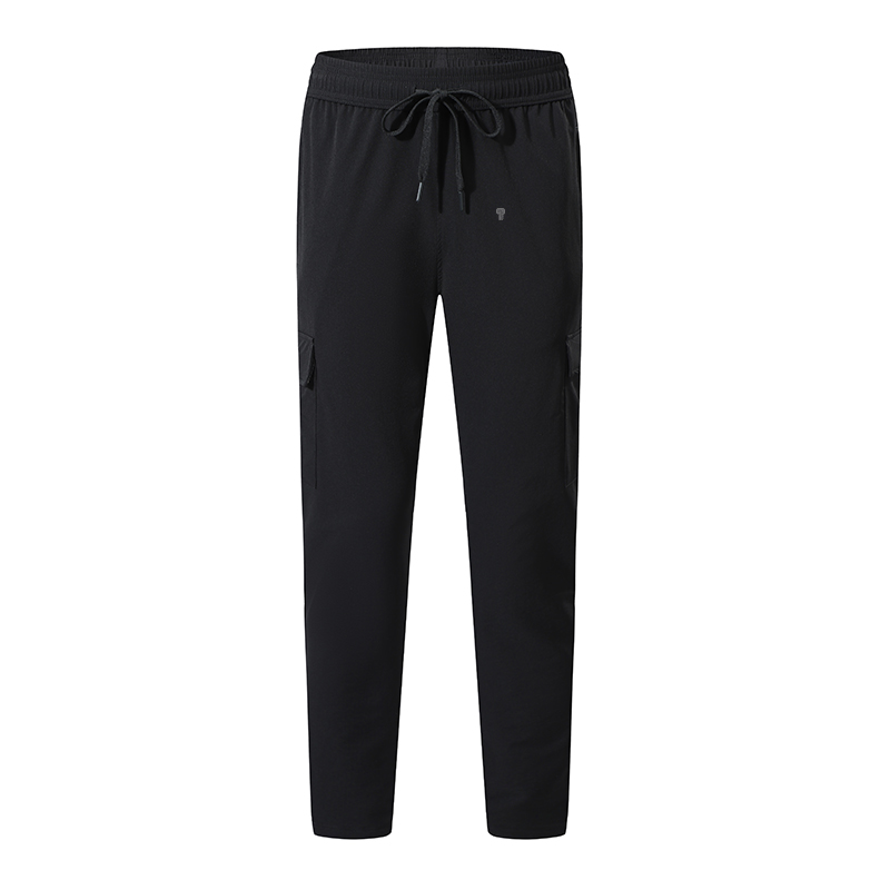 Polocom Plus Roam Cargo Pants in Black, front product view