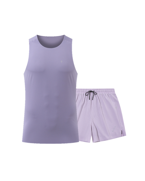 AeroLite Tank & 2-in-1 Shorts Set in Light Purple — front view