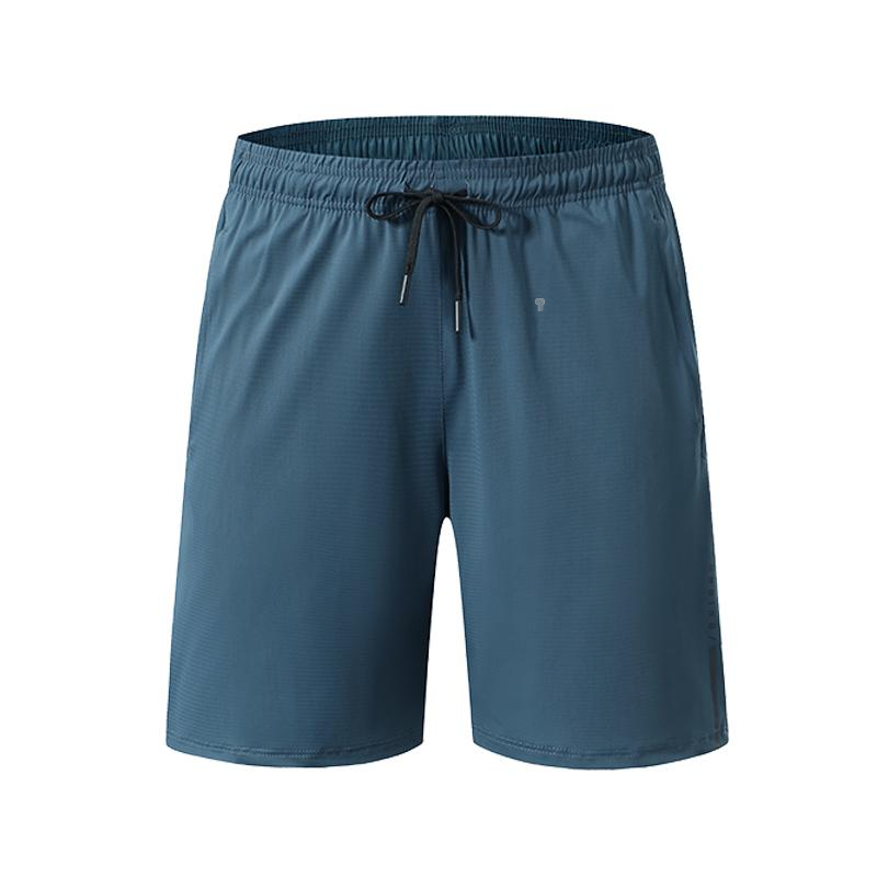 Polocom Plus Sprint Side-Print Training Shorts in Dark Blue, front garment view