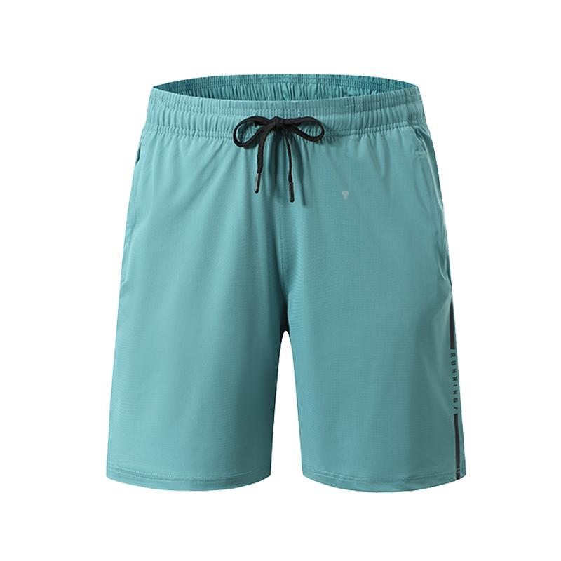 Polocom Plus Sprint Side-Print Training Shorts in Green, front garment view