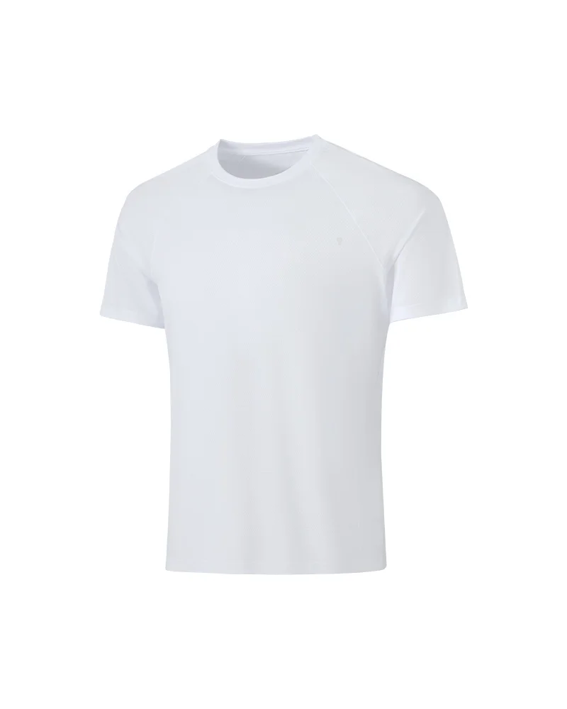 Polocom Plus Spectrum Stretch Training Tee in White, garment front view