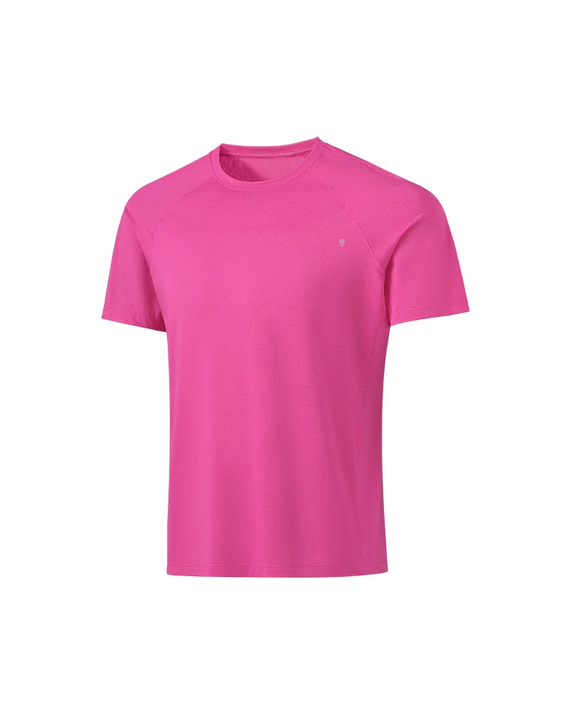 Polocom Plus Spectrum Stretch Training Tee in Fluorescence Pink, garment front view
