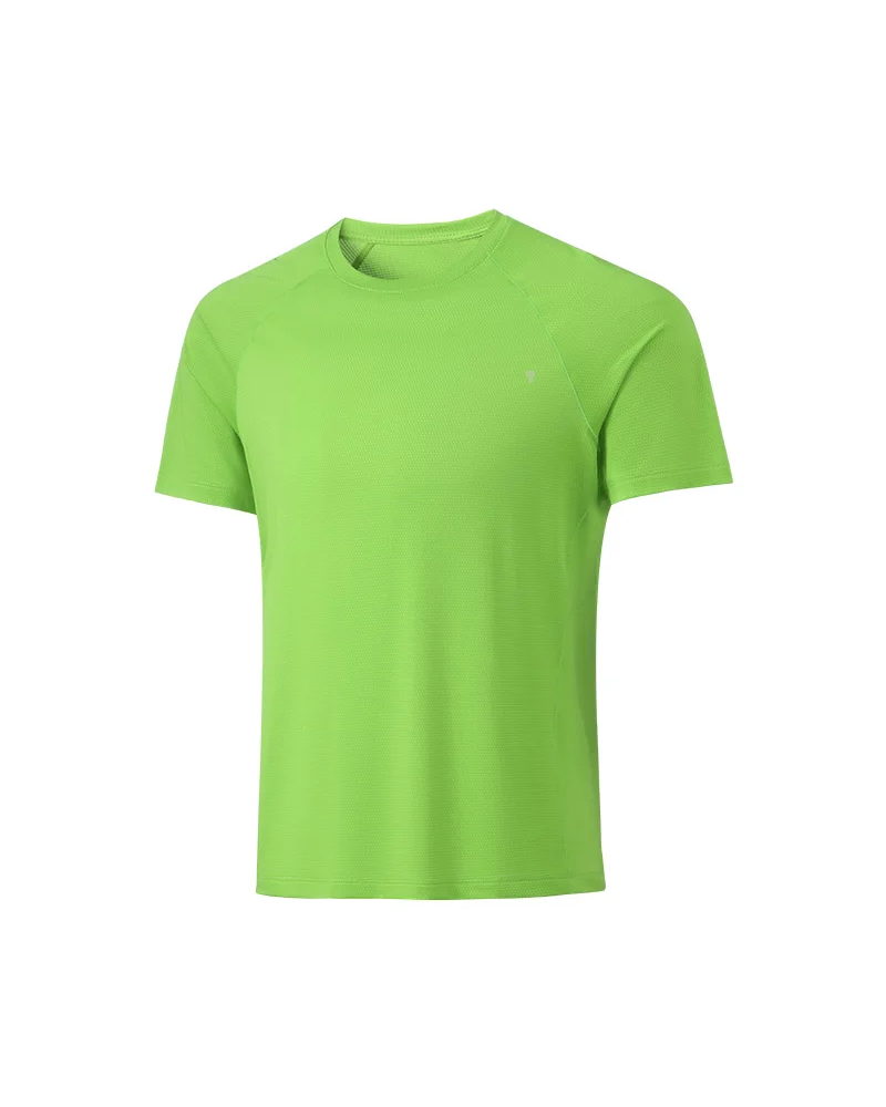 Polocom Plus Spectrum Stretch Training Tee in Light Green, garment front view