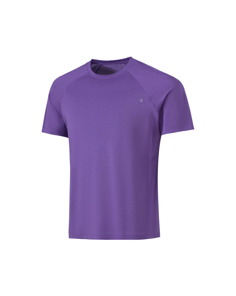 Polocom Plus Spectrum Stretch Training Tee in Purple, garment front view