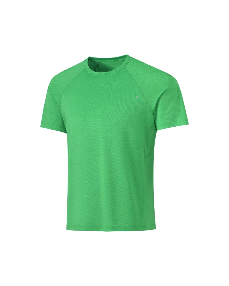 Polocom Plus Spectrum Stretch Training Tee in Green, garment front view