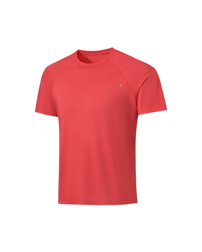Polocom Plus Spectrum Stretch Training Tee in Red, garment front view