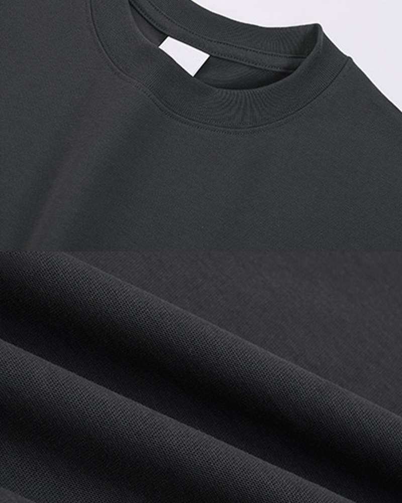 Studio Cotton Tee crew neckline and cotton knit
