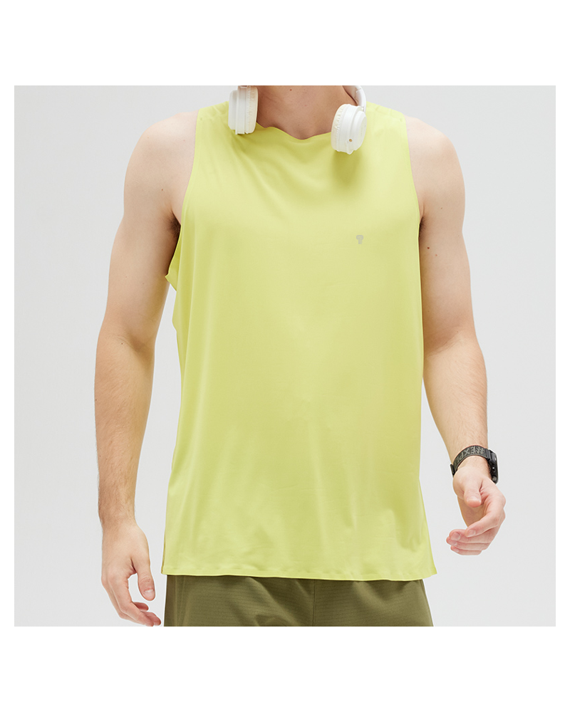 AeroLite Training Tank in Fluorescent Yellow — front view