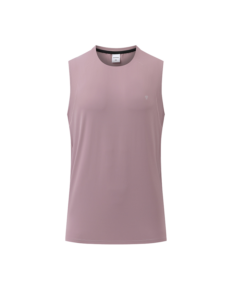Contour Stretch Training Tank in Dark Purple — front view