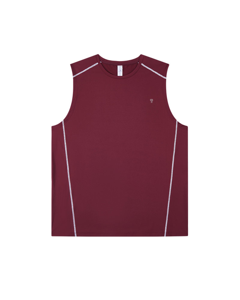 Trace 170 Stretch Training Tank in Angola Red — front view