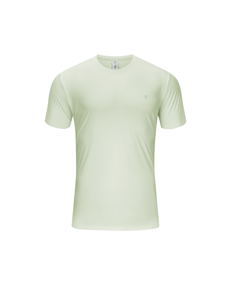 Flex 170 Training Tee in Sunshine Green — front view