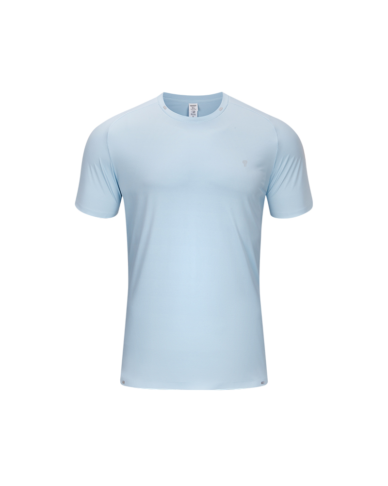 Accent 170 Stretch Training Tee in Moonlight Blue — front view