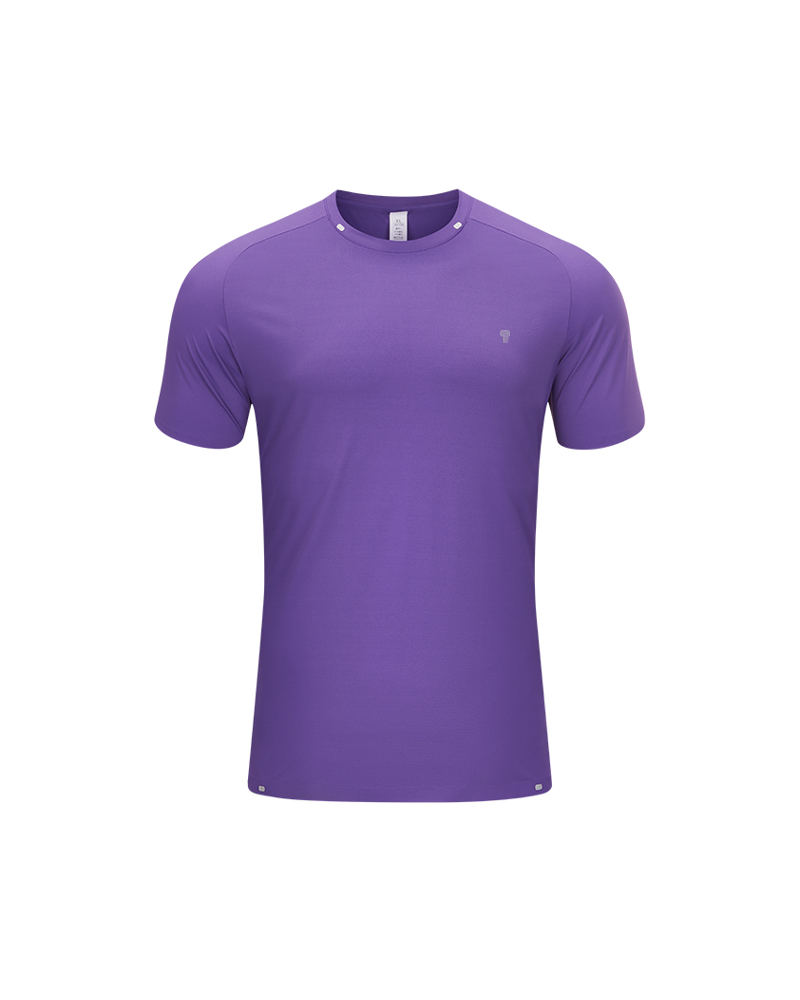 Accent 170 Stretch Training Tee in Purple — front view