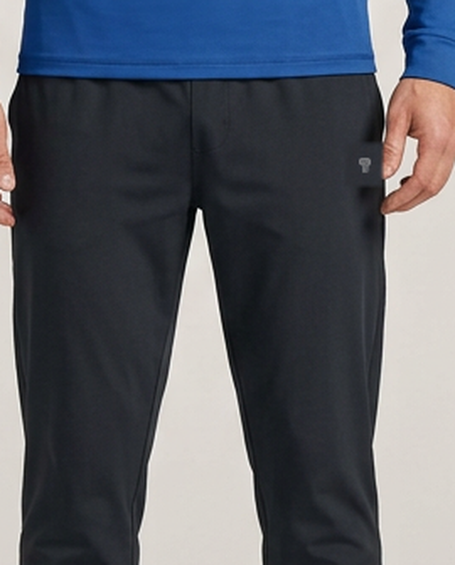 Polocom Plus Tempo Quarter-Zip Tracksuit in Elegant Blue, trouser waist and upper-leg detail