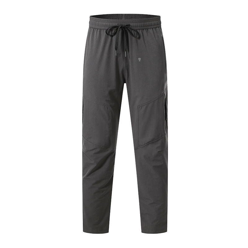 Polocom Plus Traverse Stretch Utility Pants in Grey, front view