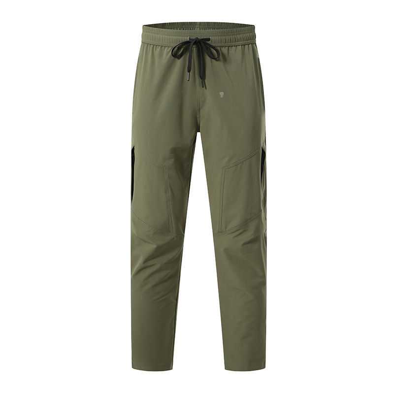 Polocom Plus Traverse Stretch Utility Pants in Army Green, front product view