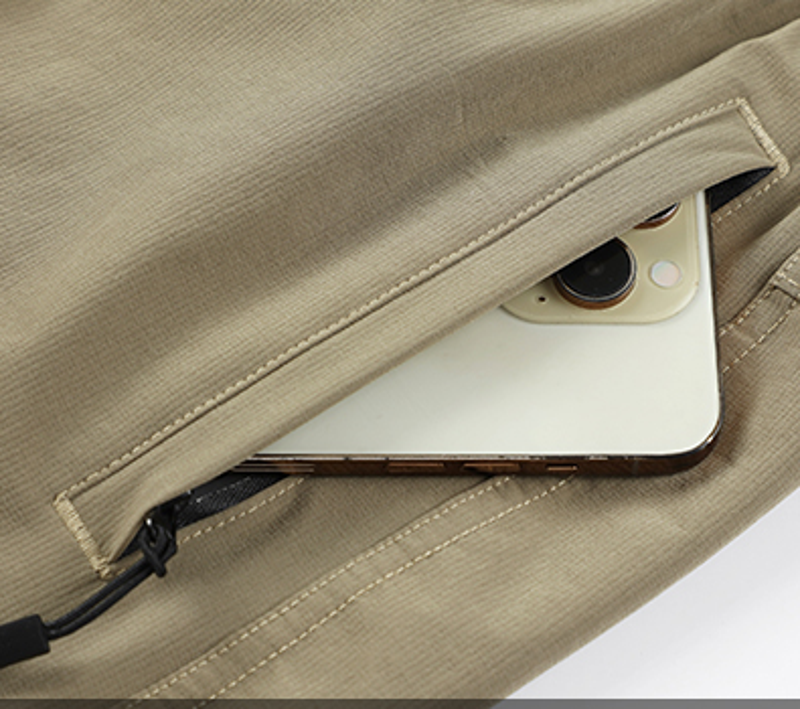Polocom Plus Traverse Stretch Utility Pants zip pocket detail